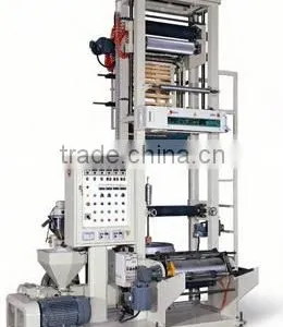 CE Certificate Double Color Striped Film Blowing Machine,Plastic Mini Film Blowing MachineSJ-50/FM650 thumbnail-5