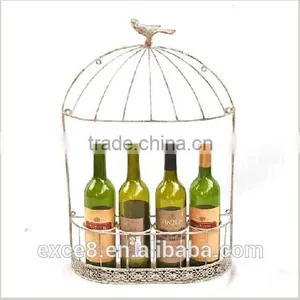 Cheaper Handmade Metal Wine Holder With Bird thumbnail-1