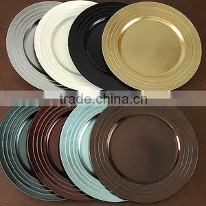 Plastic Decorative Wholesale Charger Plates thumbnail-1