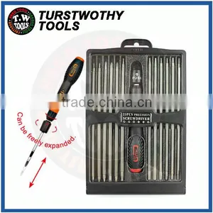 24 in 1 S2 Ratchet Handle Extendable Double End Precision Screwdriver Set thumbnail-1