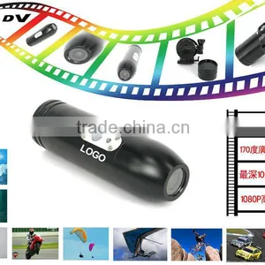 1080P HD Waterproof Action Helmet Dash Fisheye DVR Camcorder Bullet Style for MTB Motorcycle Snorkeling Parachuting RC Toys thumbnail-1