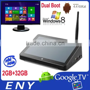 Intel Bay Trail-T CR Z3735F Windows&android Dual OS TV Box EW02 Media Box thumbnail-1
