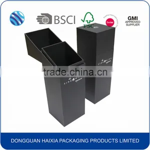 Black Hot Stamp Cardboard Packaging Box for Wine thumbnail-5