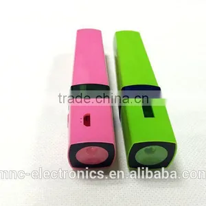 2016 New Model Led Flash Light Custom Logo Printing 2000mAh, 2200mAh, 2600mAh Stylish Power Bank Charger thumbnail-5