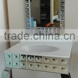 Simple Bathroom Vanity With Glass Mosaic N-002 thumbnail-5