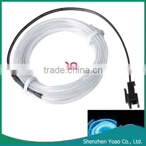 LED Flexible Lamp 3m 2-3mm Steel Wire Rope LED Strip Light With Controller Transparent Blue thumbnail-3