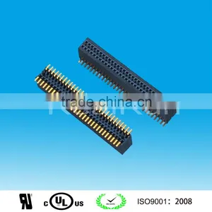 Gold Plated 0.8mm Pitch Double Row SMT Female Header thumbnail-1