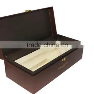 2015 Custom Design Leather Wine Box, Wine Gift Box thumbnail-5