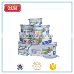 Rectangle Transparent Plastic Food Storage Container Set thumbnail-1