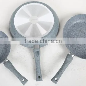 Grey Coating Pressed Aluminium Frying Pan Sets thumbnail-3