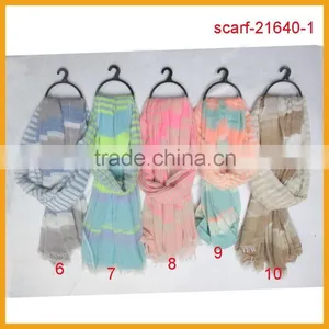 Hot Sale 100% Acrylic Stripe Scarf thumbnail-2