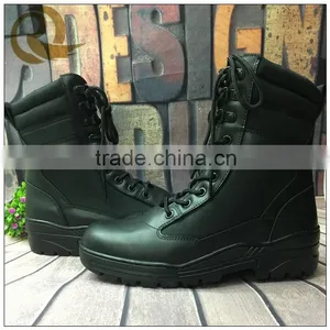 Black Genuine Leather Waterproof Jungle Tactical Military Boots thumbnail-1