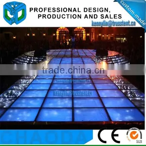 Indoor Tempered Acrylic Glass Stage Wedding Decoration Ideas thumbnail-1