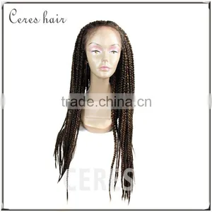 New Arrival Heat Resistant Fiber Synthetic Hair Wig African Braided Lace Front Wig thumbnail-5