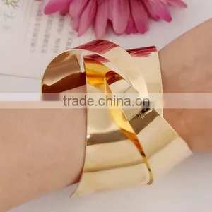 2016 New Metal Irregular Geometric Figure Cuff Open Bracelets for Women Jewelry thumbnail-2