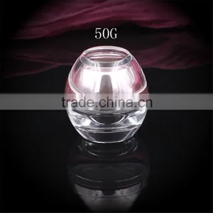 High End 20g Pink Glass Cream Jar thumbnail-2