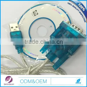 High Quality USB to RS232 DB9 9pin OD5mm PVC Male to Male Cable Use for Iphone Mac Computer thumbnail-1