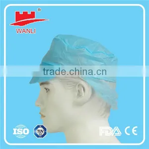 Blue /White PP Snood Cap for Food Industry thumbnail-1