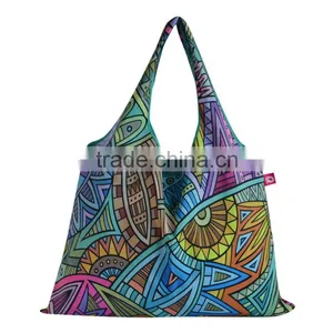Nylon Make Up Bag Nylon Beach Bag With Zipper Pocket thumbnail-2