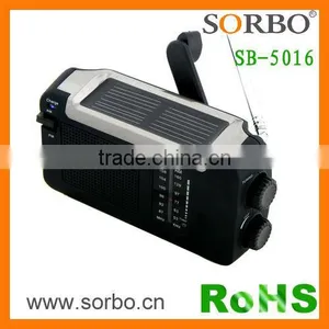Dynamo Emergency Solar Hand Crank Self Powered AM/FM Weather Radio thumbnail-4