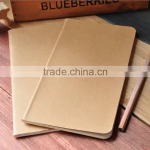 Blank Notepad Book Vintage Soft Copybook Daily Memos Kraft Cover Journal Notebooks thumbnail-1