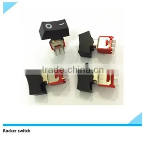 Electrical Rocker Switch Spdt ON-OFF-ON H Termianl White Rocker and Level Handle Miniature Toggle Switch thumbnail-1