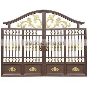 2015 Decorative Remote Control Luxury Wrought Iron Gates Garden Gate thumbnail-2