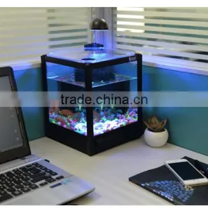 TG-09 Aquarium Mini Fish Tank Decoration In Office Family Table thumbnail-2