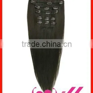 160g Clip In Hair Extensions For Black Women Brazilian Hair Remy Hair Extensions No Sheding thumbnail-1