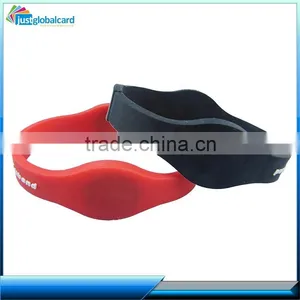 Blank Cards Rfid Wristband Silicone Bracelet Card With Chip FM1108 thumbnail-1