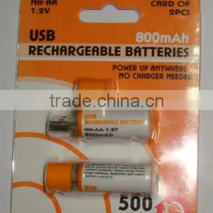AA Ni-MH Rechargeable USB Battery Pack sd thumbnail-1