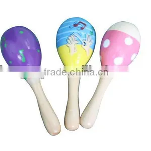 Multi Color Wooden Baby Maracas Musical Toy thumbnail-1