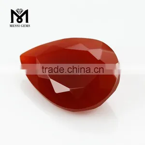 Wholesale Pear Machine Cut Natural Red Agate Gemstone Price thumbnail-3