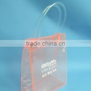 Die-cut PVC Plastic Handle Bag With Button for Shopping/gift thumbnail-1