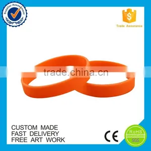 Customized Candy Color Cheap Silicone Blank Wristband thumbnail-1