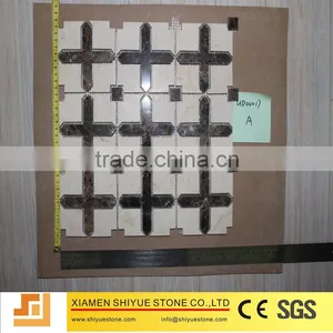 Stone Mosaic Bathroom Floor Tiles thumbnail-1