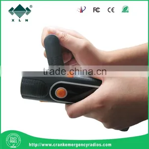 2015 Mini Led Winding Up Rechargeable Flashlight Torch Radio With LCD Display thumbnail-4