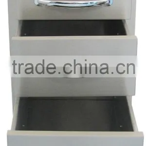 Icegreen Office Use Stainless Steel Storage Cabinet With Flush Triple Access Drawer thumbnail-3