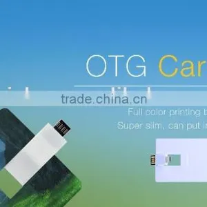 China Card OTG Usb,factory Price Business Card OTG Usb Flash Drive With Dual Usb, 2015 Credit Card OTG Usb Flash Drive thumbnail-3
