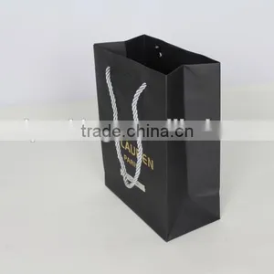 Shopping Fashion Popular Hand Paper Black Bag thumbnail-1