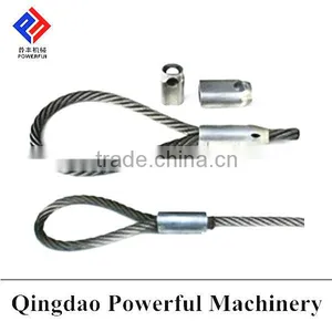 WITH OR WITHOUT HOLE GERMANTIC TYPE FORM C ALUMINIUM WIRE ROPE FERRULES thumbnail-1