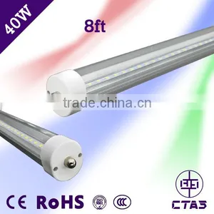 With CE and RoHS Certification 2.4M 36W 40W Single Pin Led Tube High PF Ra>80 2 Years Wattanty 8ft t8 Led Tube thumbnail-1