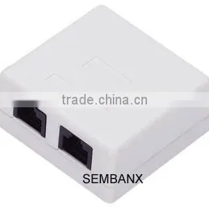 CAT5E UTP 2 Port Surface Mount Box thumbnail-1
