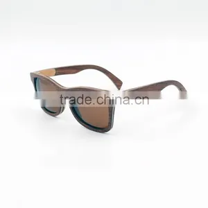 Unisex Layered Natural Wood Sunglasses Fashion Design thumbnail-1