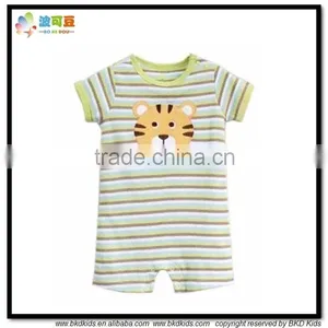 BKD Professional Wholesale Baby Clothes With Tiger Embroidery Boys Romper thumbnail-1
