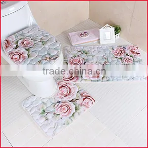Eco-friendly Material Embossed Printing 3d Design Bath Mat Carpet Rugs thumbnail-4