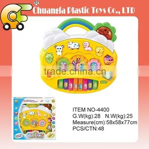 NO-5588 Music Instrument Plastic Electric Piano Toys, Cartoon Tiger Piano Toys for Kids thumbnail-4