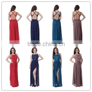 Special Design 4 Colors Stocklot Full Size Sexy Women Sexu Back Open Evening Dress thumbnail-1