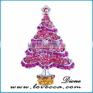New Hot Most Beautiful Christmas CRYSTAL BROOCH PINS For Christmas Party thumbnail-2