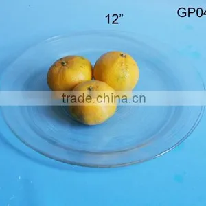 Decorative Design 12" Glass Plat for Fruit thumbnail-1